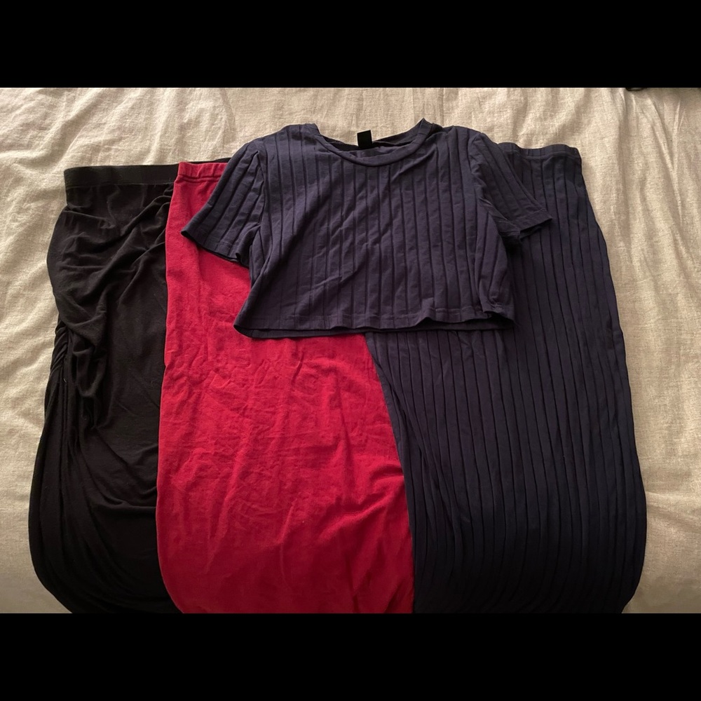 Maternity skirts + set
